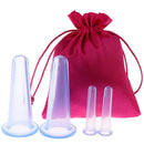 4pcs Traditional Chinese Silicone Anti Cellulite Massage Vacuum Cup Cuppings