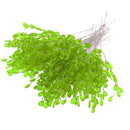 50pcs Acrylic Crystal Bud Branches Artificial Flower Twigs For Party Green