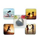 Jewelry Crystal Heart with Pendant Chain USB Flash Drive 2.0 Necklace Memor