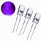 100Pcs/Lot 5Mm Round Purple Uv Led Diode Super Bright Water Clear Led Light R5N3