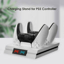 Dual Controller Charger for DualSense Charging Station with LED Indicator A