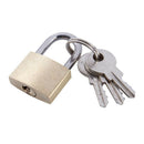 3x Small Brass Padlocks Mini Brass Tiny Box Locks Keyed Jewelry 6 Keys 20mm
