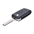 Flip Key 3 Buttons Remote Case Fob Shell For C4 Picasso CE0536 New LJ