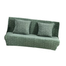 2 or 3 Seats Stretch Sofa Slip Cover Washable Couch Slipcovers Pine Green S