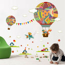 Cartoon Hot Air Balloon Pattern Wall Stickers for Kids Room Decor Wall Stickersï¼