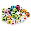 200pcs Mixed Kids DIY Necklace Bracelets Hair Accessory Making Letter Beads