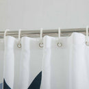 180 x 180Cm Modern Polyester Fabric Shower Curtain With Hooks Leaves Printe