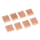 8 Pieces Cooling Copper Heatsinks Cooler for VGA GPU DDR DDR2 DDR3 DDR4 RAM