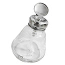 Empty Nail Polish Makeup Remover Pump Dispenser Glass Push Down Press Bottl