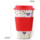 Mugs Reusable Bamboo Fiber Coffee Mugs Insulation Travel Mug 430ML Drink Cu