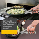 Pizza Pan Gripper for Deep Pizza Pans,Heavy Duty Cast Aluminum Pan Tongs,Gr