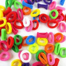 90Pcs/ Pack Elastic Candy Color Baby Girls' Towel Hair Ropes Kids' Hair Bands M&