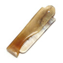 Women Ox Horn Fine Tooth Pocket Folding Comb All Hair Types Beard Mustache OHK