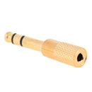 1Pc 1/8 3.5mm Female to 6.5mm 1/4 Male Headphone Jack Adapter Plug Stereo Au JR
