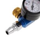 2x Air Regulator Gauge Spray Paint Gun & In-line Air Oil Water Separato XFV