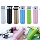 Vacuum Insulated Flask Coffee Herbal Tea Thermal Bottle Drinks Mug White