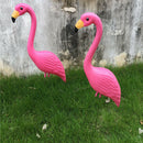 Pink Lawn Pond Flamingo Plastic Garden Party Ornament Art Decor Looking Up