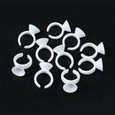Disposable Plastic Nail Art Tattoo Glue Holder Eyelash Extension Rings Adhe D8N3