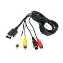 Audio Video AV A/V S-Video Composite Cable Cord Wire 6feet Long For Sega Saturn