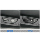 Carbon Fiber for Ford Mustang 2015-2019 Interior Seat Button Stickers Cover
