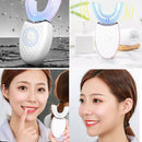 Ultrasonic Electric Toothbrush U-Type Sonic Whitening Silicone Brush White