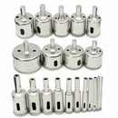 1X(20 Pieces Diamond Holesaw Drill Bit Set For Glass, Tile, Jewelry Diy, Ex