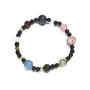 New Universe Solar System Galaxy Nine Planets Stone Beads Braided Bracelet Gift