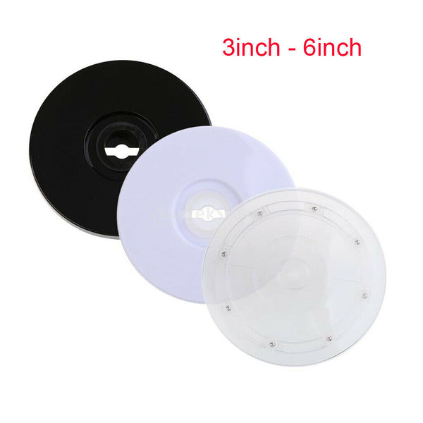 3'' Turntable Acrylic Rotating Display Stand for Watches Jewelries - Clear