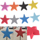 1Pc Colorful five-pointed star car antenna pen topper aerial EVA ball decor FT