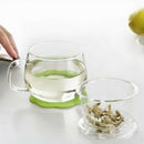 Transparent Clear Glass Milk Mug Coffee Tea Cup With Tea Infuser Filter&Lid New