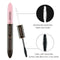 2 IN 1 Black Waterproof Mascara Volume 4D Silk Fiber Lash Color Make-up Eas Z6C8
