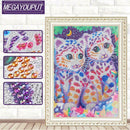 5D DIY Special Shaped Diamond Painting Little Tiger Cross Stitch Embroidery