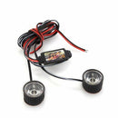 White 2 LED Flashlight Strobe warning light strobe light brake 3W C9R7