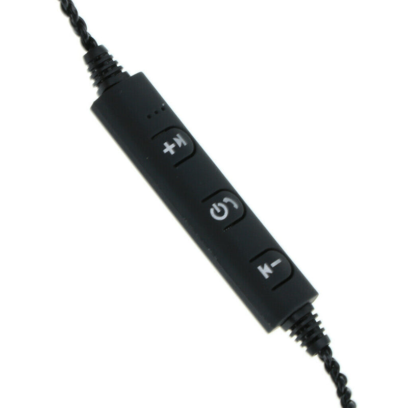Wireless Bluetooth Cable Upgrade Wire 2 Pin for KZ-ZST/ES3/ED12/ZSR Black