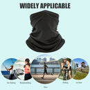 Cycling Pure Face Cover Riding Sunscreen Scarf Outdoor Bandana (Black)