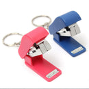 Portable Keychain Mini Cute Stapler For Home Office School Paper Bookbinding lj