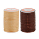 2 Spools Round Waxed String Sewing Thread For Leather Craft Handwork 5.5mm