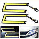 1PC U-Shaped 12V LED COB Car Auto DRL Driving Daytime Running Lamp Fog OZ