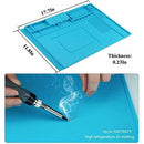 Anti Static Magnetic Heat Insulation Silicone Pad Desk Repair Solder Mat Q3K8
