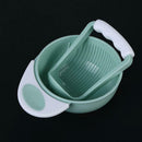Baby Grinding Set Manual Food Grinder Bowl Rod Infant Fruit Cool Mills Tool A