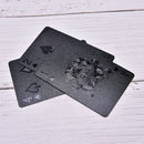 Waterproof Plastic Playing Cards Black Diamond Poker Cards Creative Gift M&O
