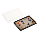 12 Small Polished Gemstones of the World in a Mini Display Case Gift