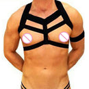 2/pack Sexy Men Stretch Chest Strap Body Harness Bandage Clubwear Costume