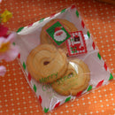 100pcs Candy bags Cute bag Pattern of Santa Claus Bag pouch for candy biscu X5J7