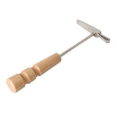 Kalimba Tuning Hammer Wooden Handle Metal Tuning Hammer for Thumb Piano