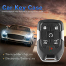 6 Buttons Uncut Blade Key Case for Chevrolet Suburban Tahoe GMC Yukon 14-17