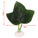 Aquarium Decor Artificial Plant Leaf Betta Rest Fish Plant With Suction Cu Gw