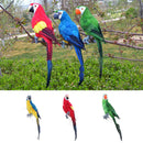 2pcs Handcraft Foam Parrot Birds Ornament Fits for Balcony, Tree, Cage, Window