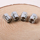 4Pcs Stainless Steel Valve Dust Caps Car Bike Bicycle Tube Valve Tyre Cap N D1C5