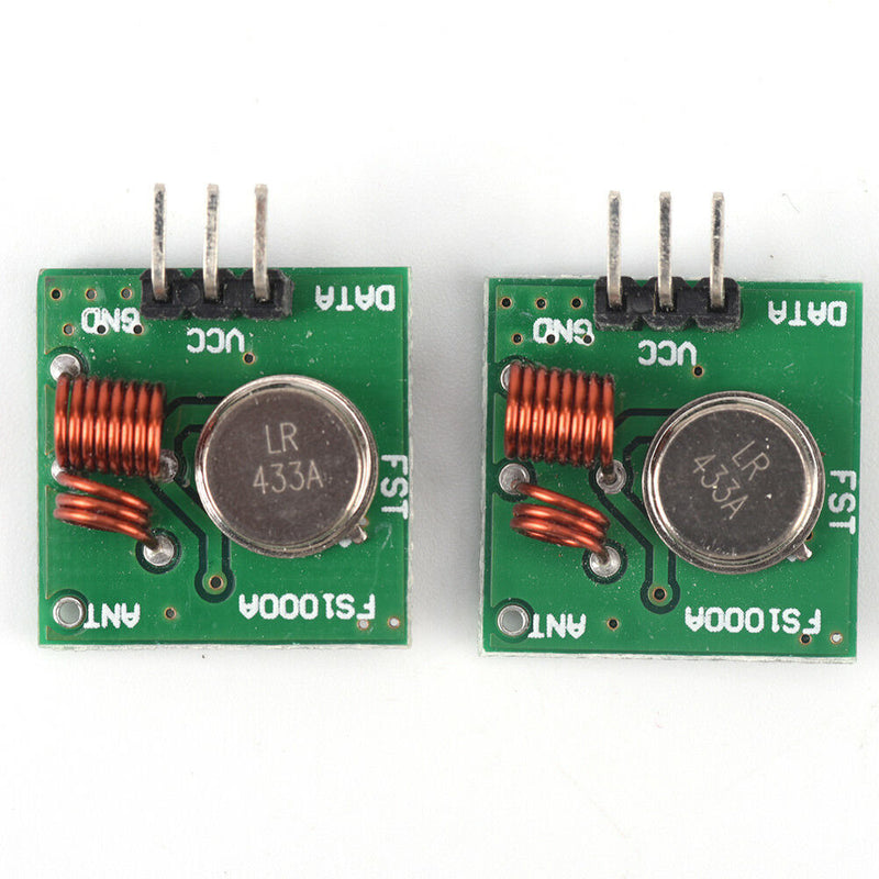2x 433Mhz Wireless RF Transmitter Module+ Receiver Alarm Regeneration Arduino Gw